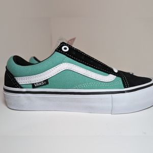 Cyan Comfy Cush Old Skool Vans